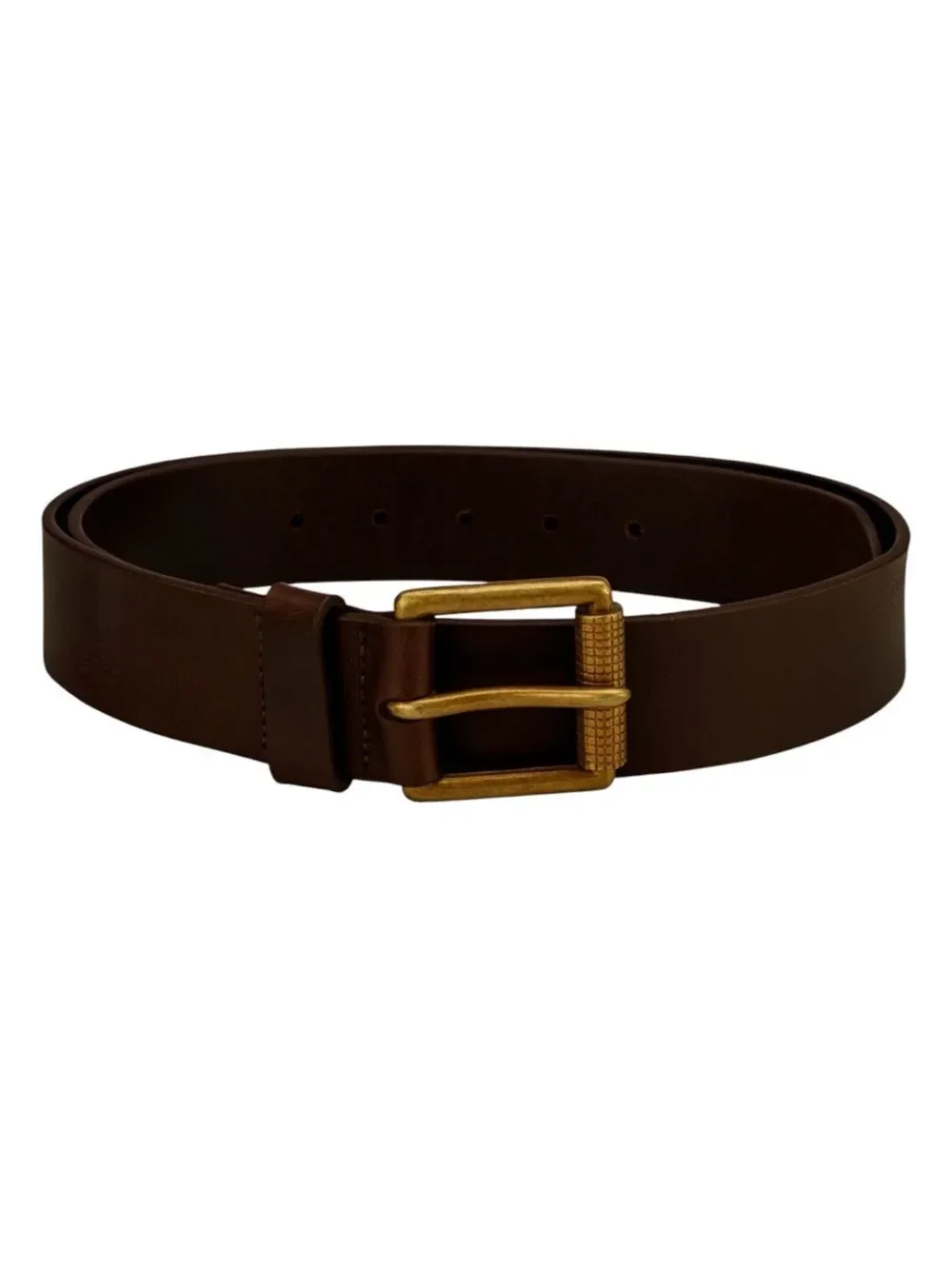 Finelaer Brown Genuine Leather Classic Men’s Belt Size 36”-38”